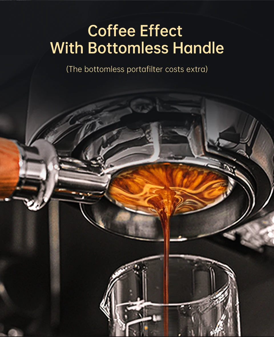 HiBREW Coffee Maker Cafetera 20 Bar Inox Semi Automatic Super Slim ESE POD& Powder Espresso Cappuccino Machine Hot Water H11