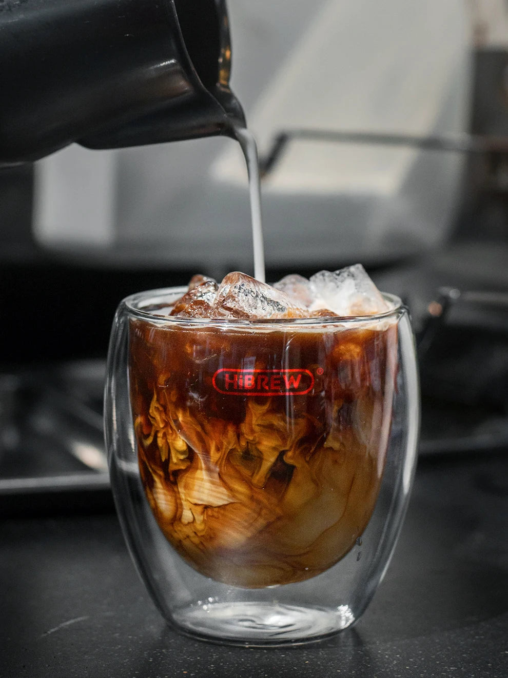 HiBREW Coffee Maker Cafetera 20 Bar Inox Semi Automatic Super Slim ESE POD& Powder Espresso Cappuccino Machine Hot Water H11